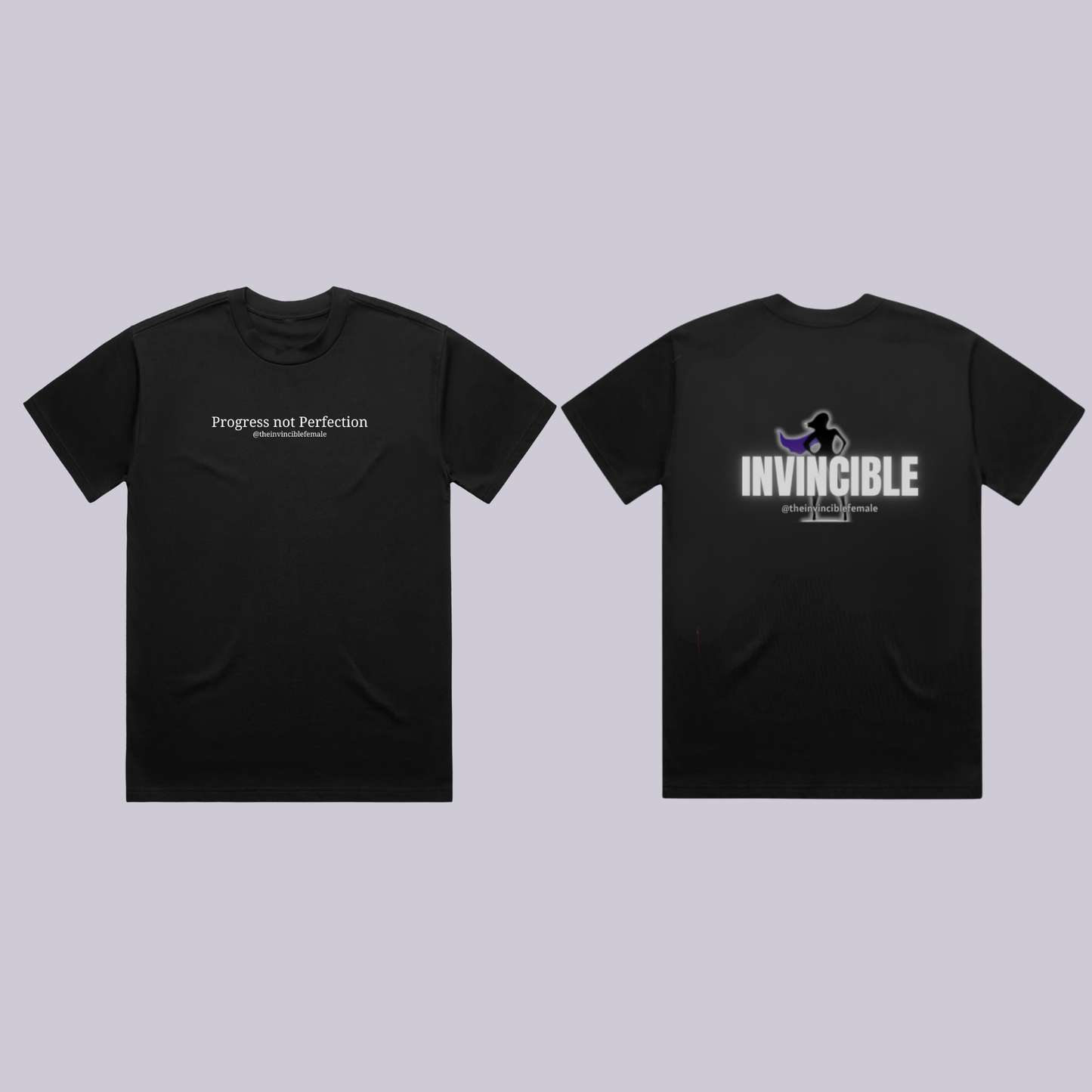 Invincible Cotton Tee - Progress not Perfection