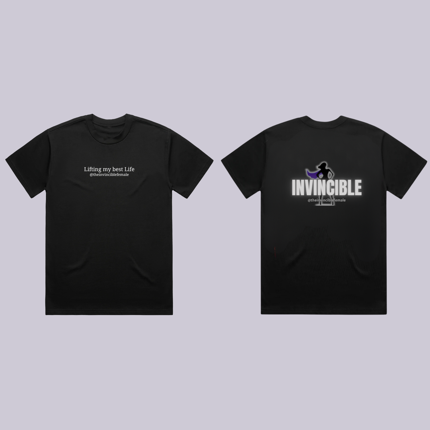 Invincible Cotton Tee -Lifting my Best Life