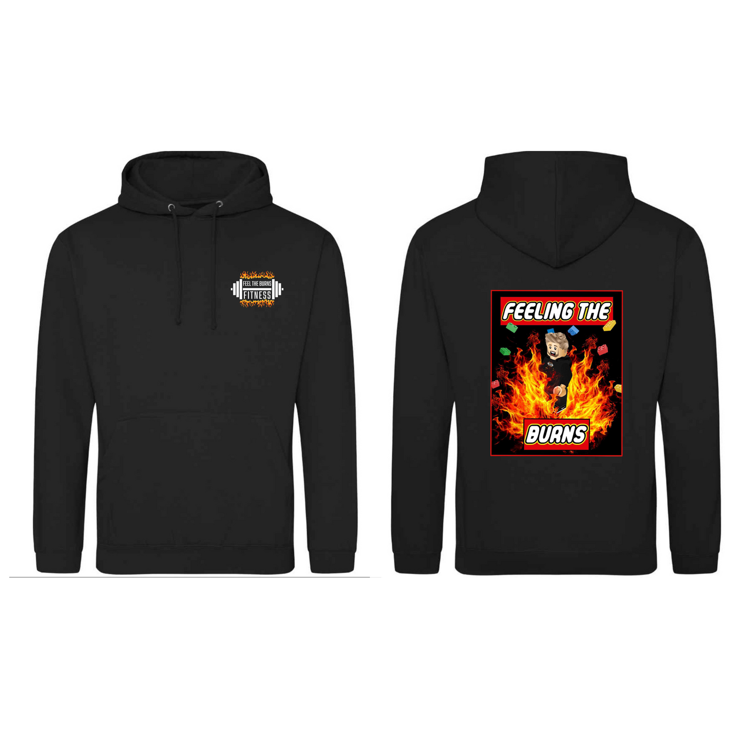 Feel the Burns Legoman Hoodie