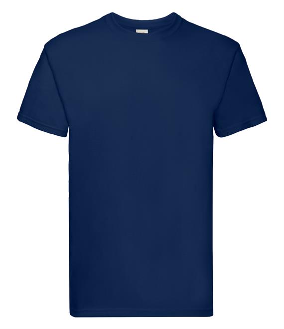 Premium cotton T-shirt with front logo and upper mid back logo
