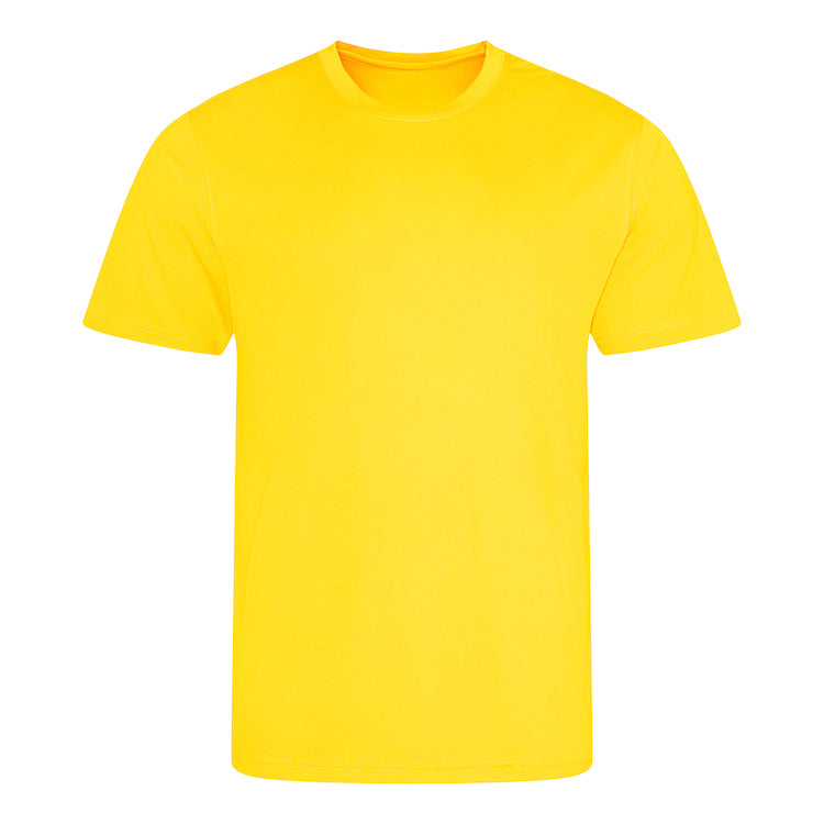 Braveheart Sweat-wicking Cool Tech T-shirt with front logo and upper mid back logo