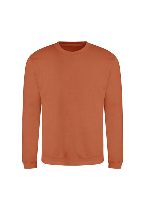 Sweatshirt with front logo and upper mid back logo