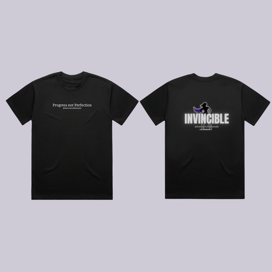 Invincible Cotton Tee - Progress not Perfection
