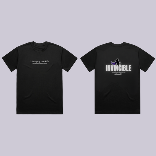 Invincible Cotton Tee -Lifting my Best Life
