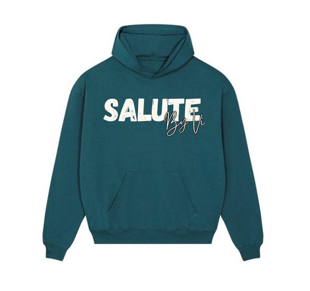 Unisex boxy heavyweight hoodie - Salute by Vi