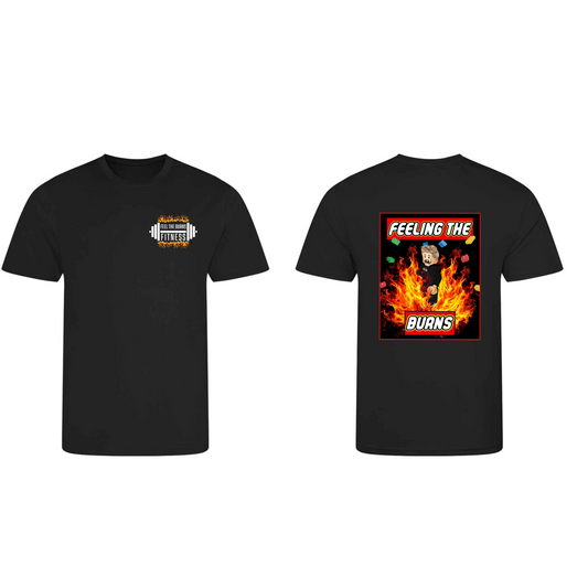 Feel the Burns - Lego man design - tech tee