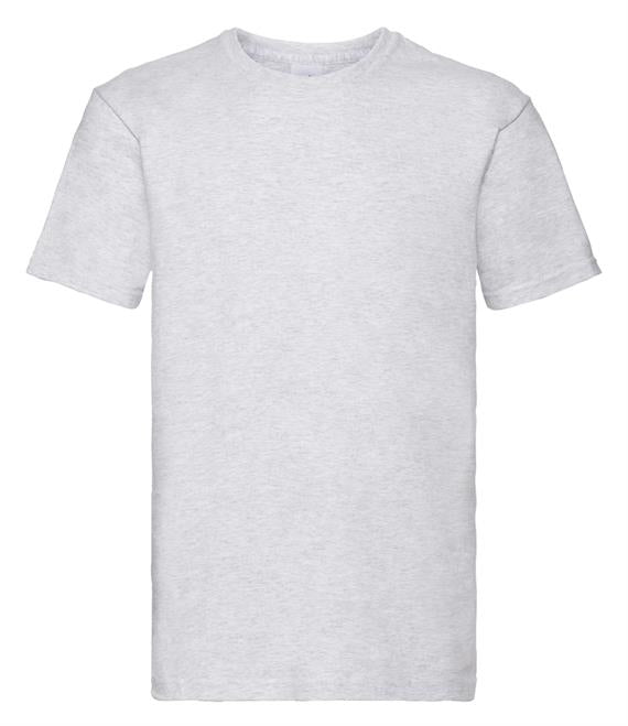 Premium cotton T-shirt with front logo and upper mid back logo