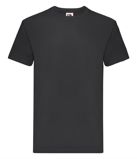 Premium cotton T-shirt with front logo and upper mid back logo