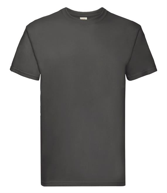 Premium cotton T-shirt with front logo and upper mid back logo