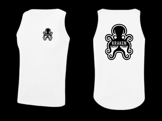 Sweatwicking Cool tech Vest with front logo and upper mid back logo