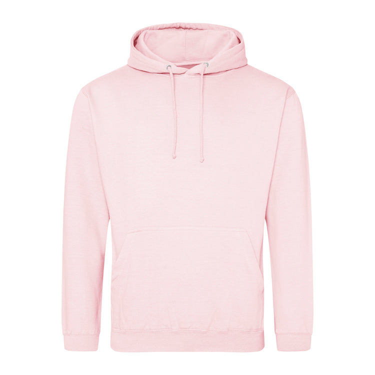 Hoodie with front logo and upper mid back logo