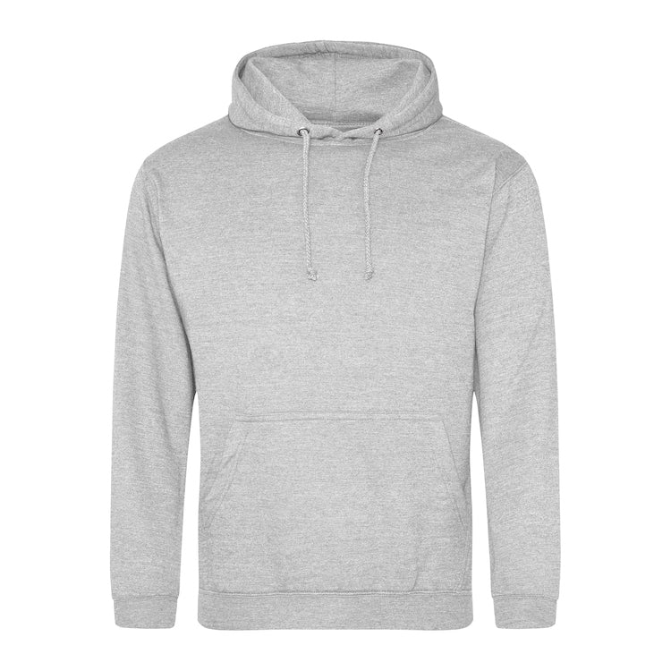 Hoodie with front logo and upper mid back logo