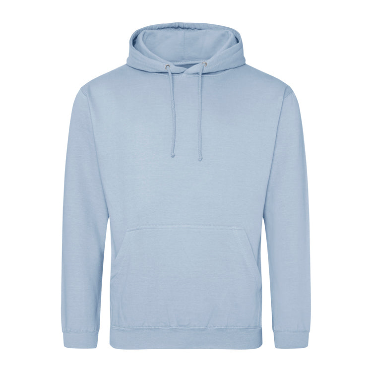 Hoodie with front logo and upper mid back logo