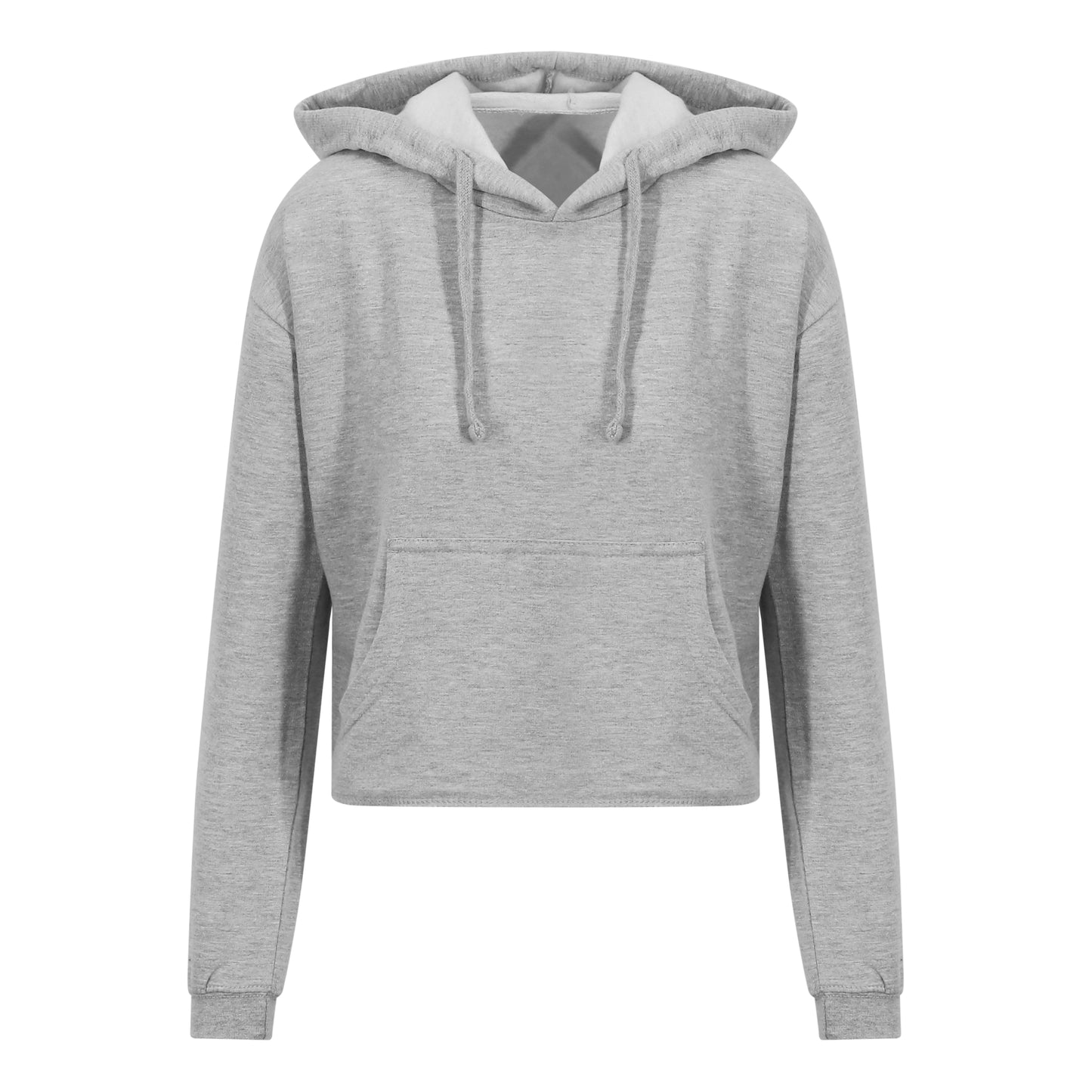 Cropped Hoodie with front logo and upper mid back logo
