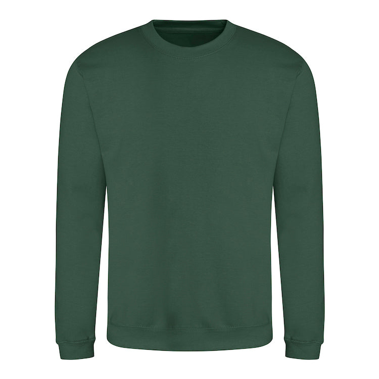 Sweatshirt with front logo and upper mid back logo