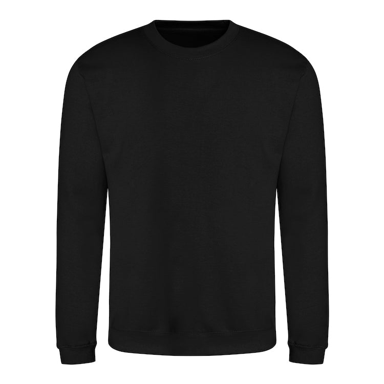 Sweatshirt with front logo and upper mid back logo