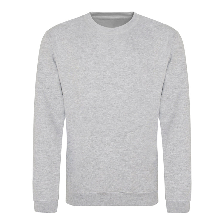 Sweatshirt with front logo and upper mid back logo