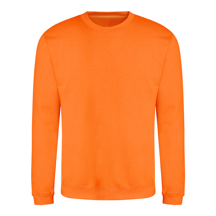 Sweatshirt with front logo and upper mid back logo