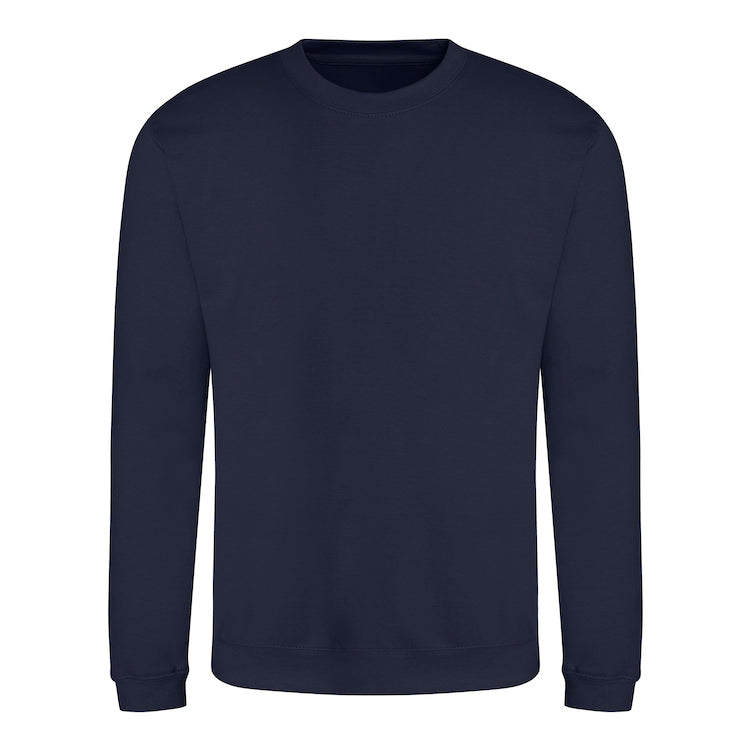 Sweatshirt with front logo and upper mid back logo
