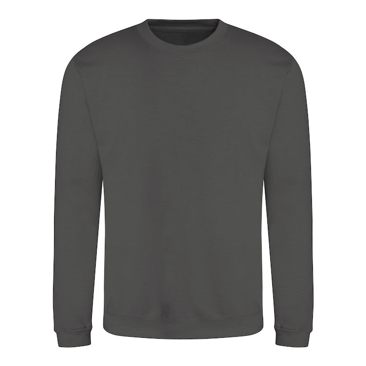 Sweatshirt with front logo and upper mid back logo