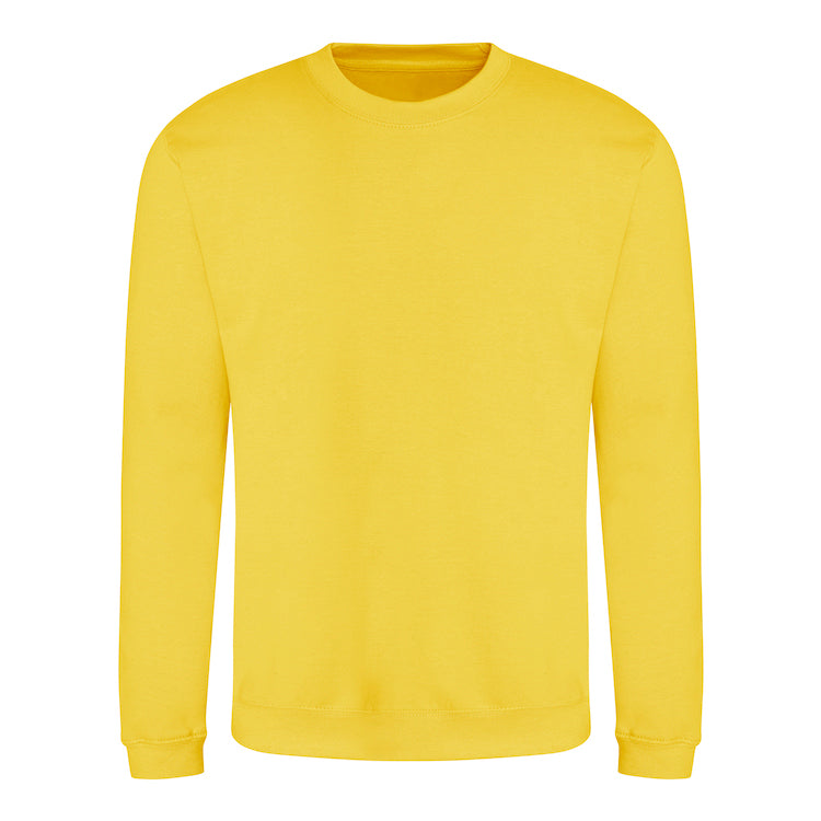 Sweatshirt with front logo and upper mid back logo